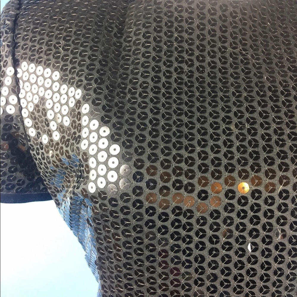 A.J. Bari black sequin cocktail dress - Picture 7 of 9